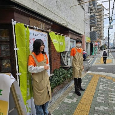 枚方市の宮之阪商店街にて、うさミンカフェを開催しました！