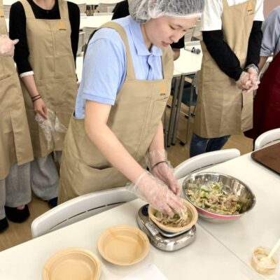 樽井ゼミで新調理システムセミナー基礎編を行いました(給食経営管理研究室)