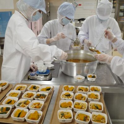 10月21日の給食経営管理実習の様子です！